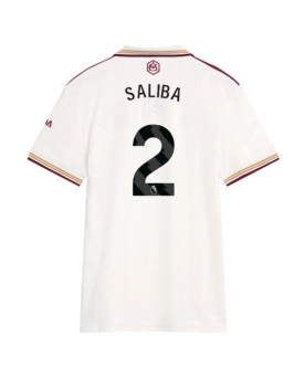 Billige Fotballdrakt Arsenal William Saliba #2 Replika Tredjedrakt Dame 2025-26 Kortermet Billige Fotballdrakt Arsenal William Saliba #2 Replika Tredjedrakt Dame 2025-26 Kortermet